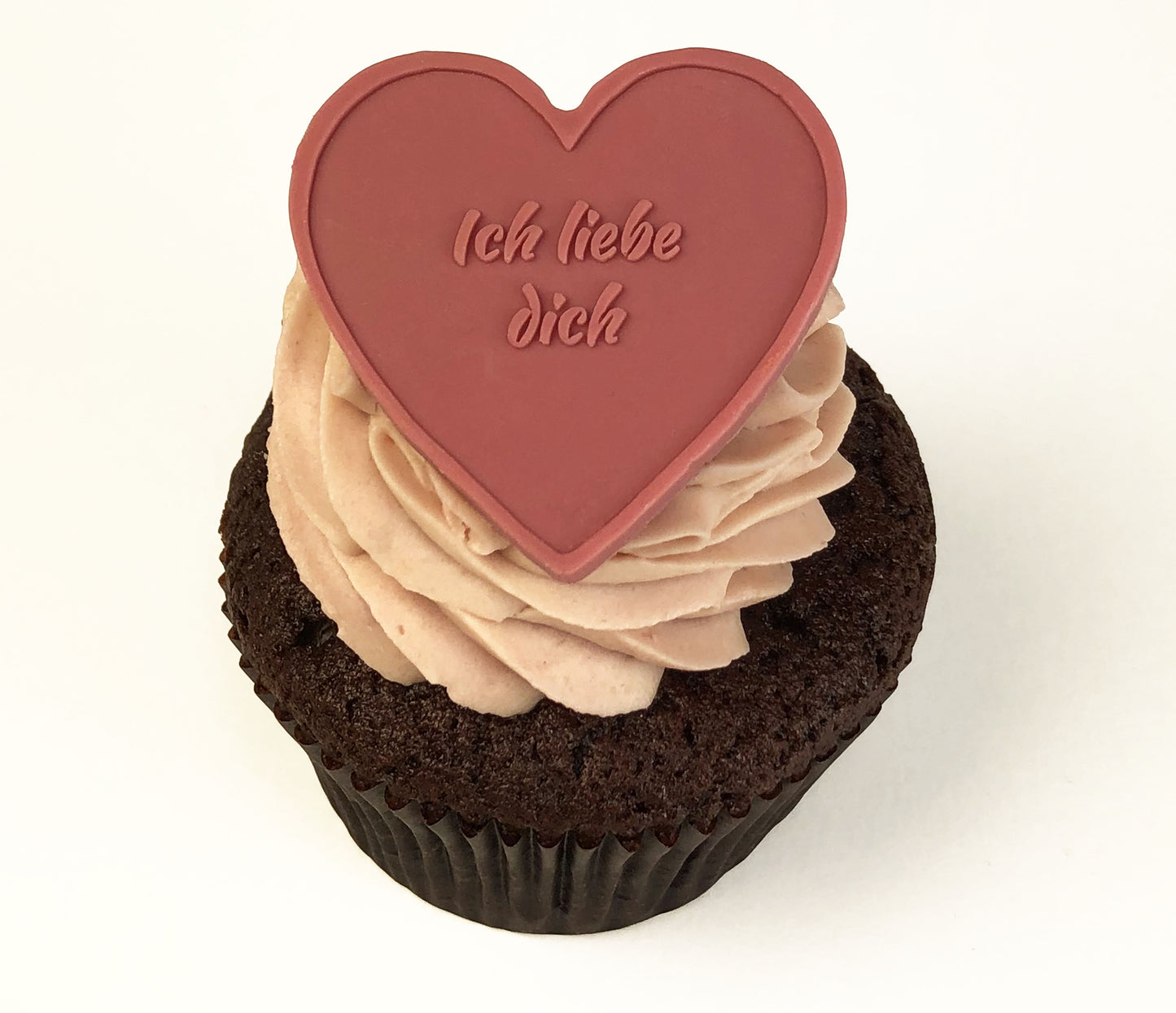 12 Schokoladenherzen 'Ich liebe Dich' – aus Ruby-Schokolade - Perfekt für Geburtstage, Valentinstag und Hochzeitstage