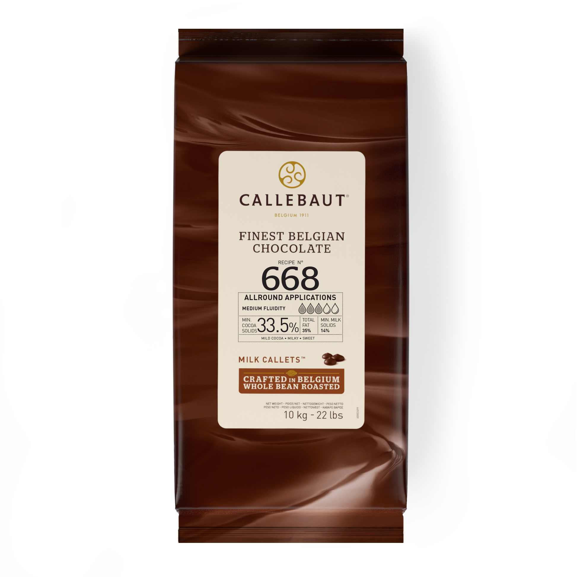 Callebaut Milk Chocolate 668 Couverture Callets 10 kg