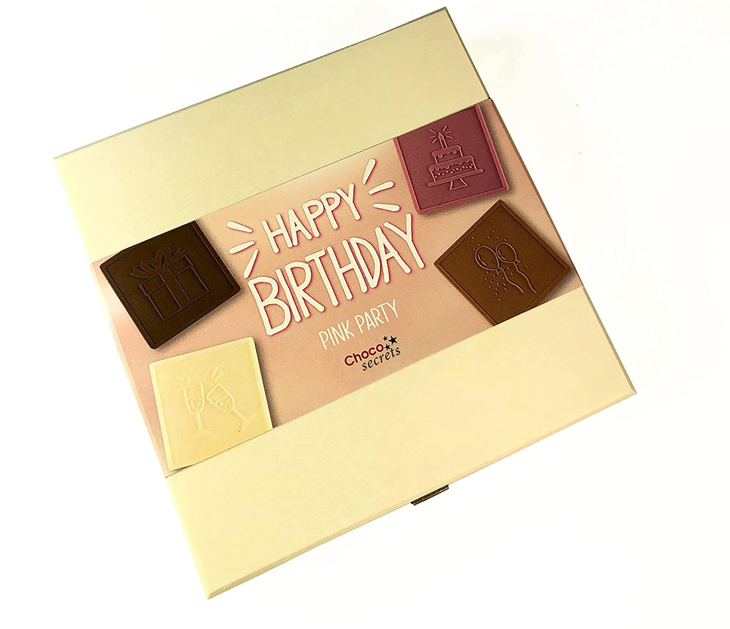 Chocolate Birthday Box 'Happy Birthday - Pink Party'