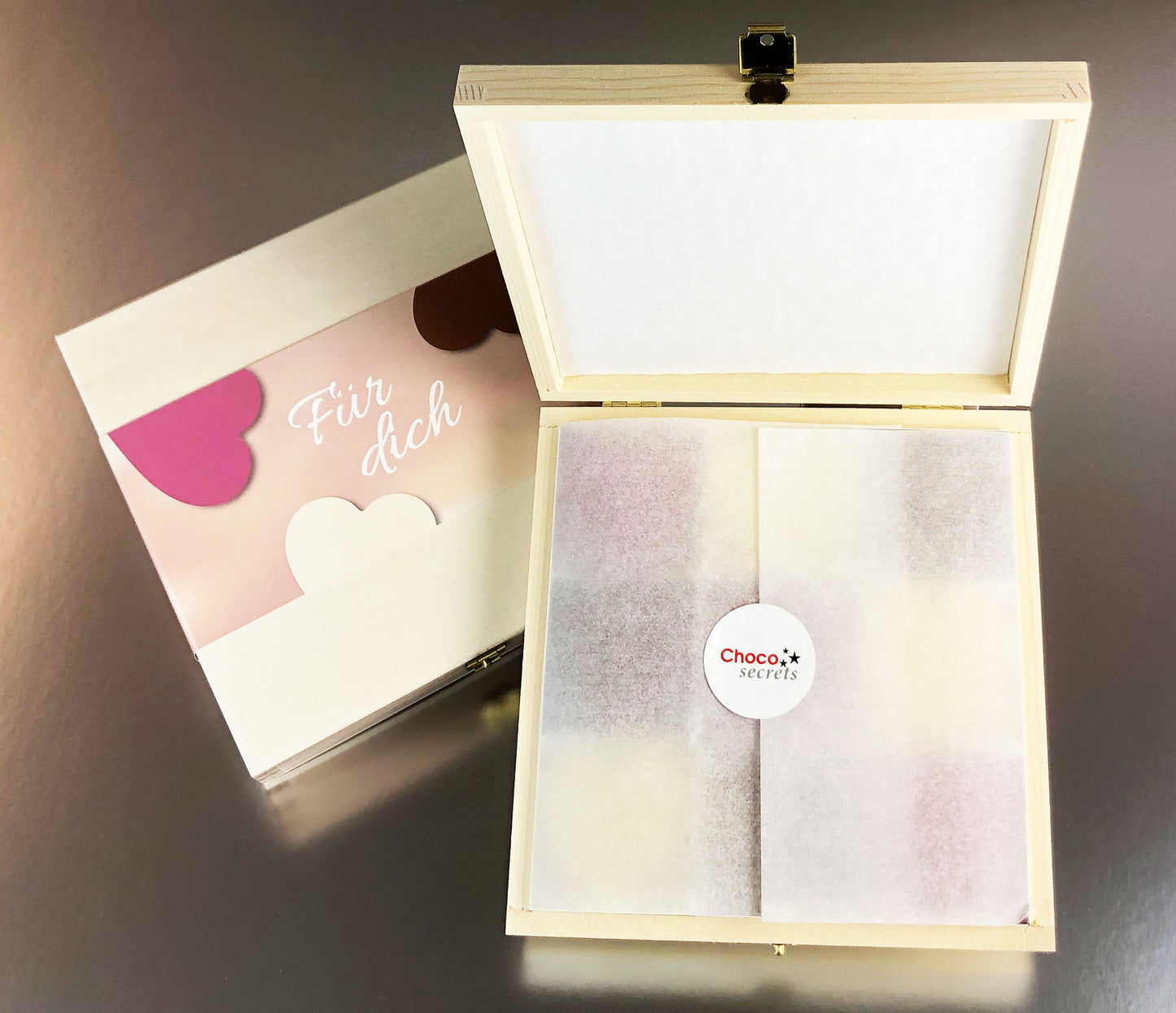 Schoko Herzen Box  - Für Dich -