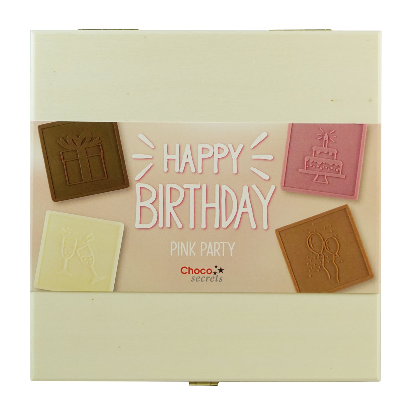 Chocolate Birthday Box 'Happy Birthday - Pink Party'