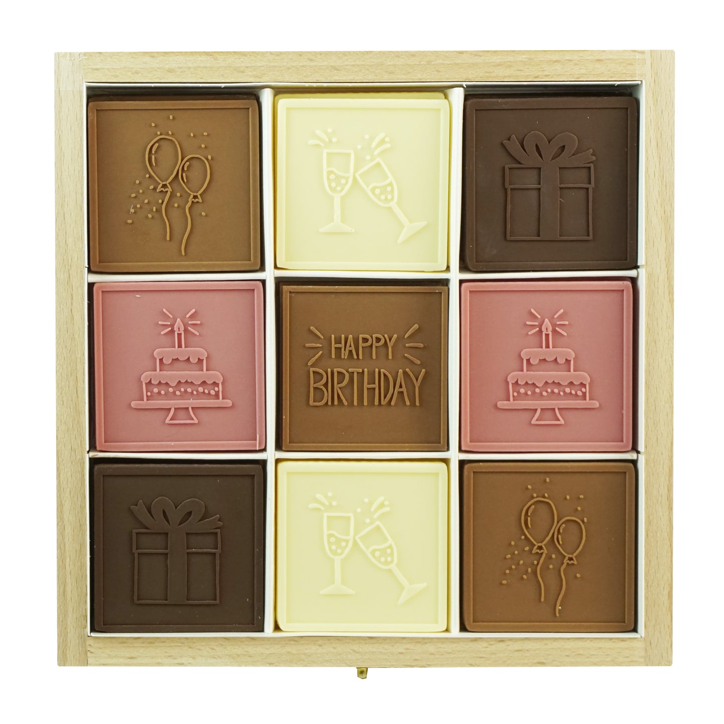 Chocolate Birthday Box 'Happy Birthday - Pink Party'