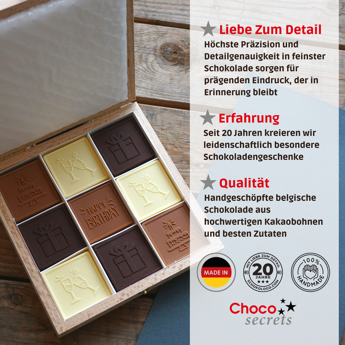 Chocolate Birthday Box 'Happy Birthday - Sweet Surprise'