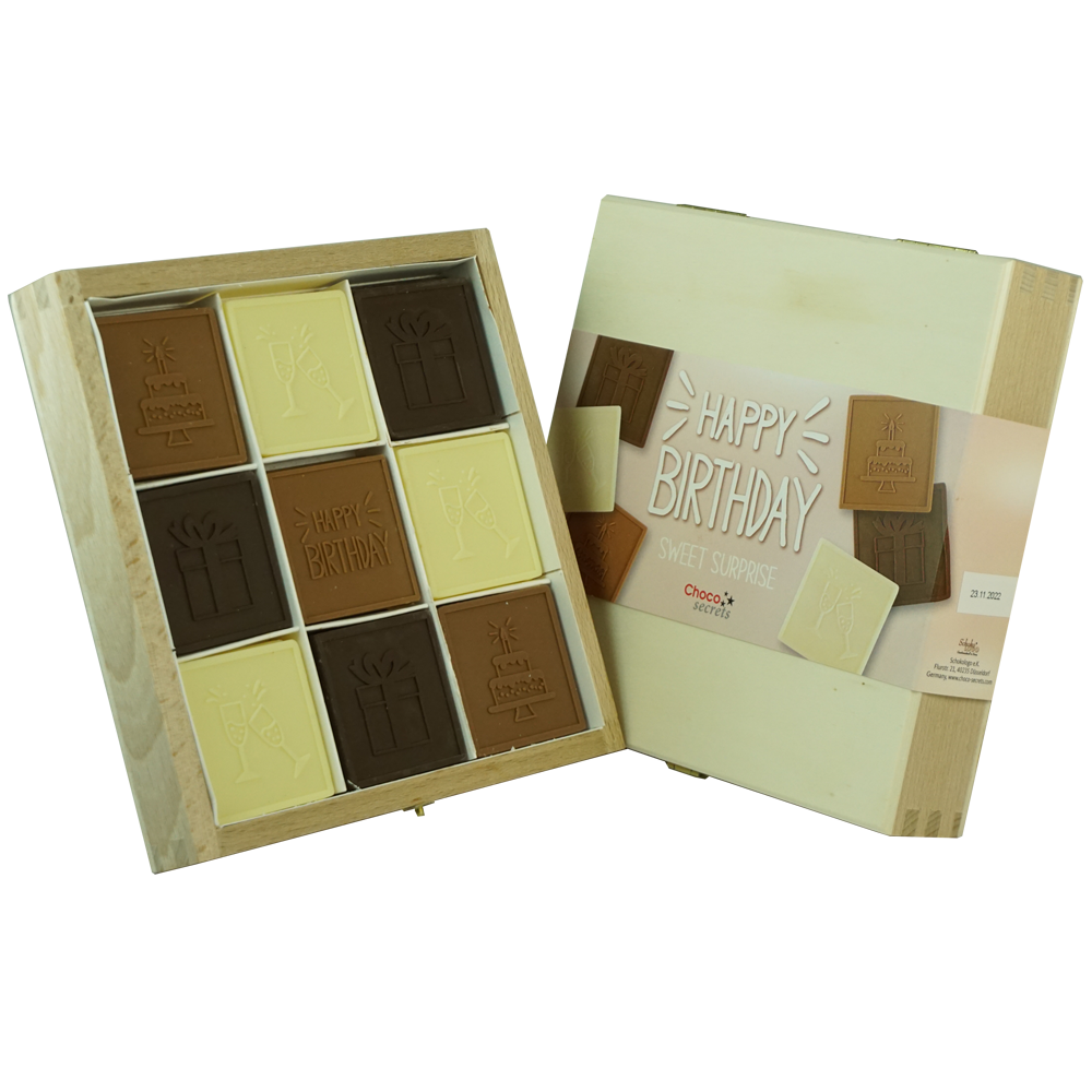 Chocolate Birthday Box 'Happy Birthday - Sweet Surprise'