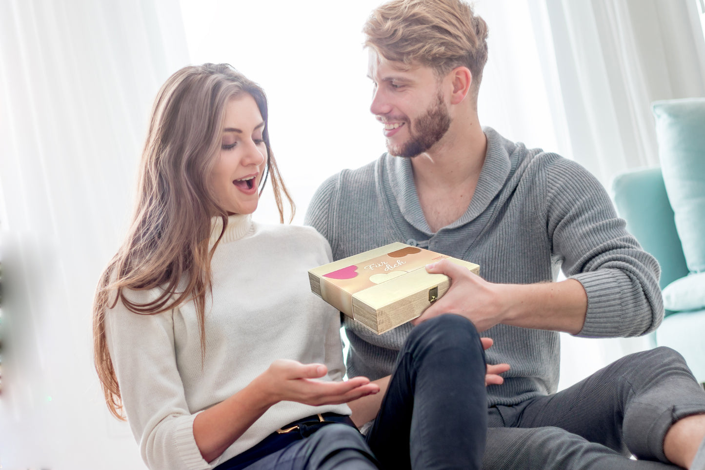 Schoko Herzen Box  - Für Dich -
