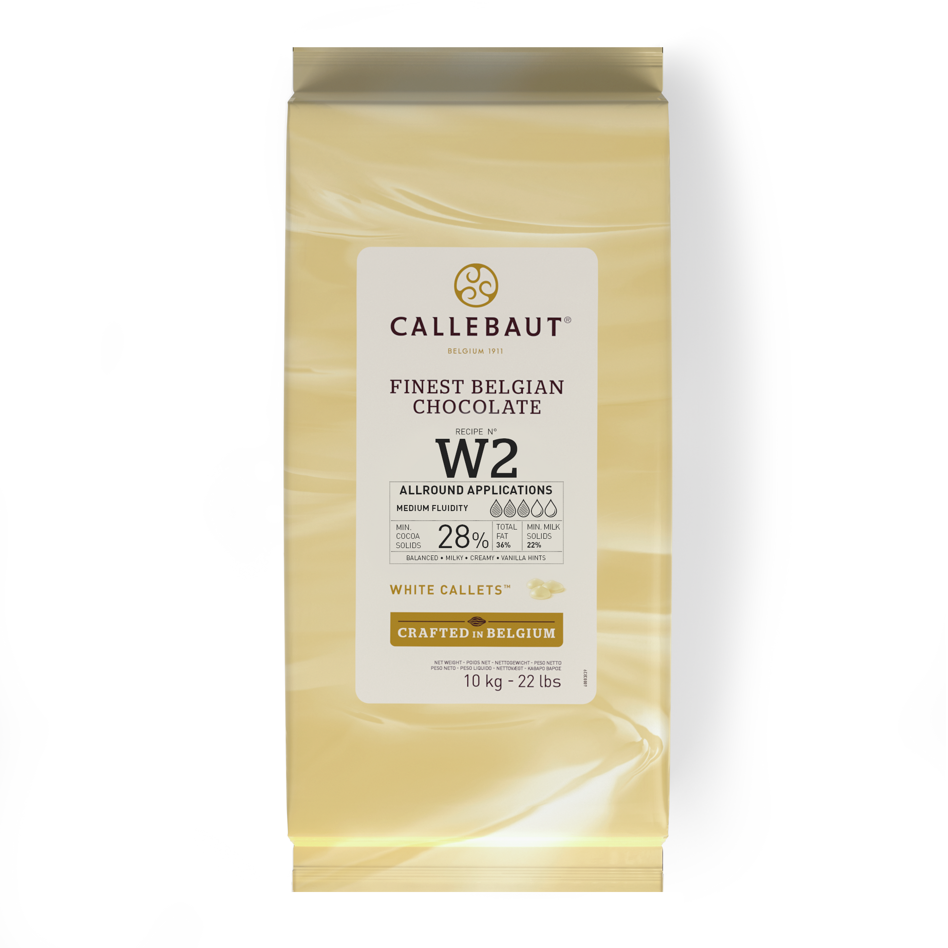 Callebaut W2 White Chocolate Couverture Callets 10 kg