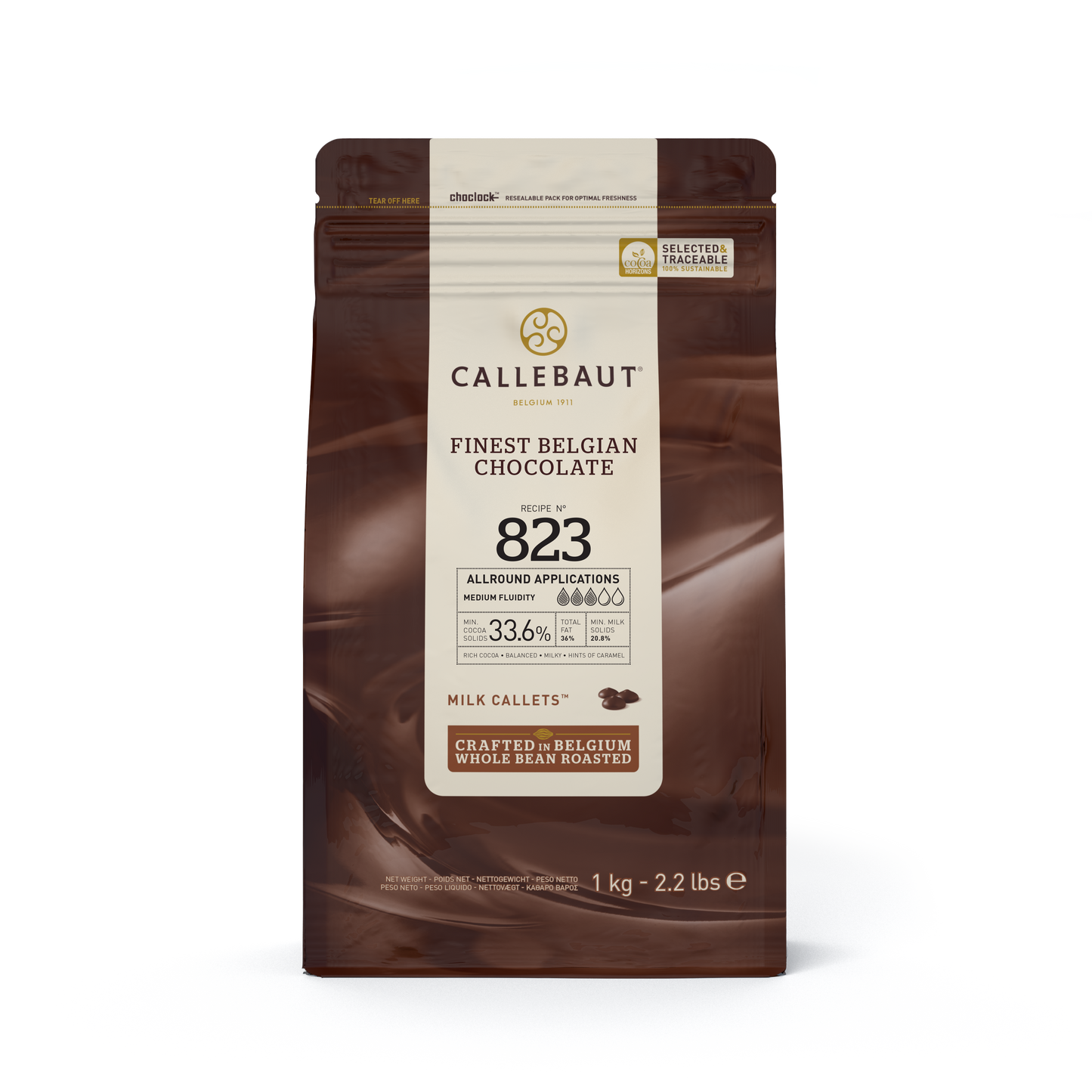 Callebaut 823 Vollmilch Drops 1 kg 