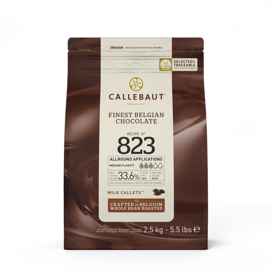 Callebaut 33.6% Milk Chocolate 823 Callets 2.5 kg