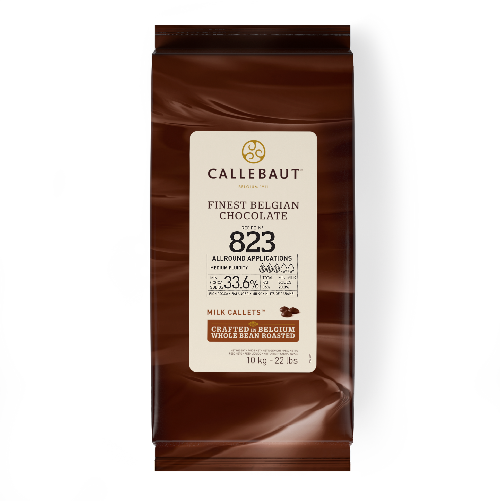 Callebaut Milk Chocolate 823 Couverture Callets 10 kg