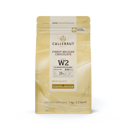 Callebaut W2 White Chocolate Couverture Callets 1 kg