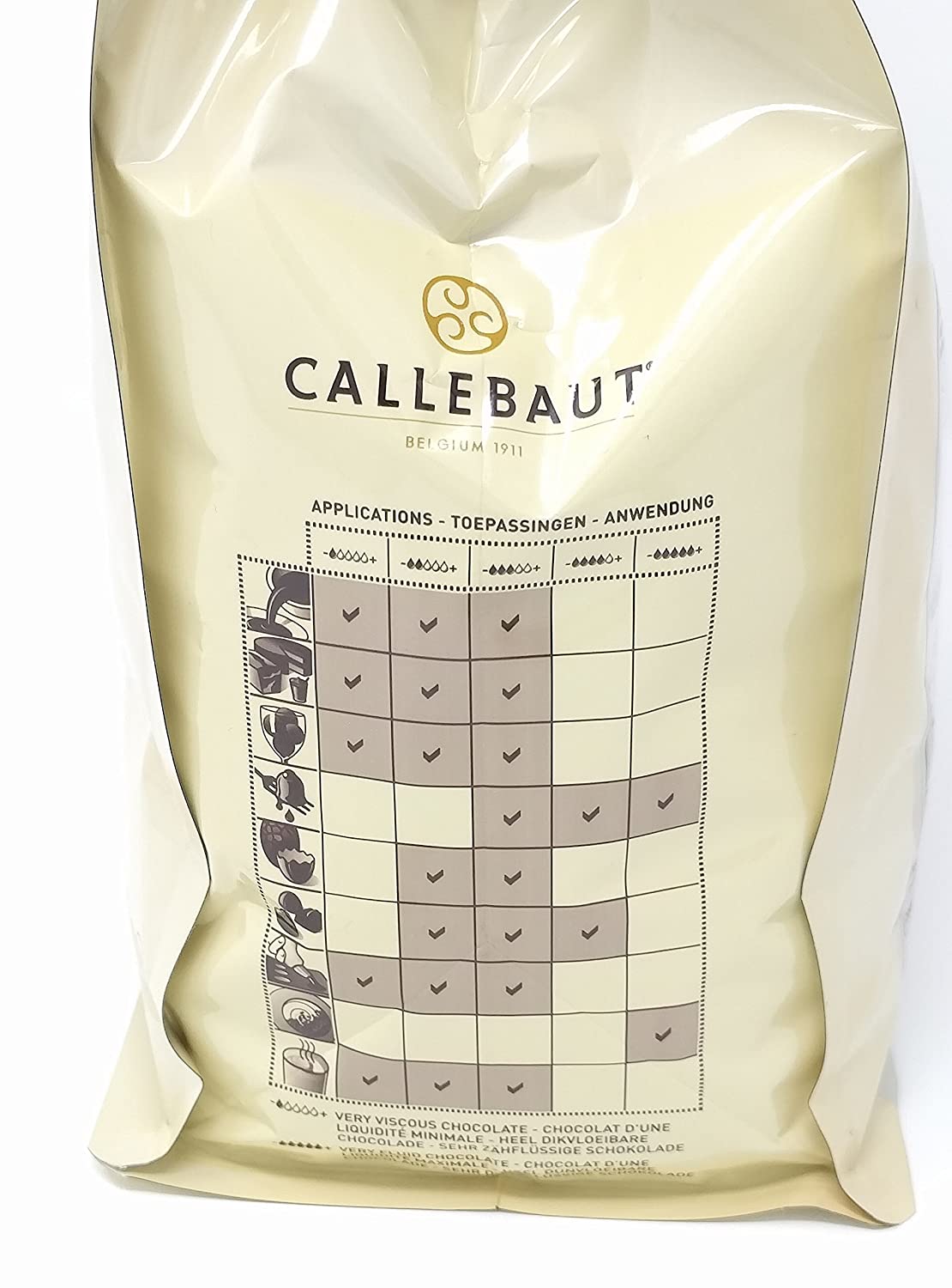 Callebaut White Chocolate Large Baking Drops 2.5Kg BEST BEFORE