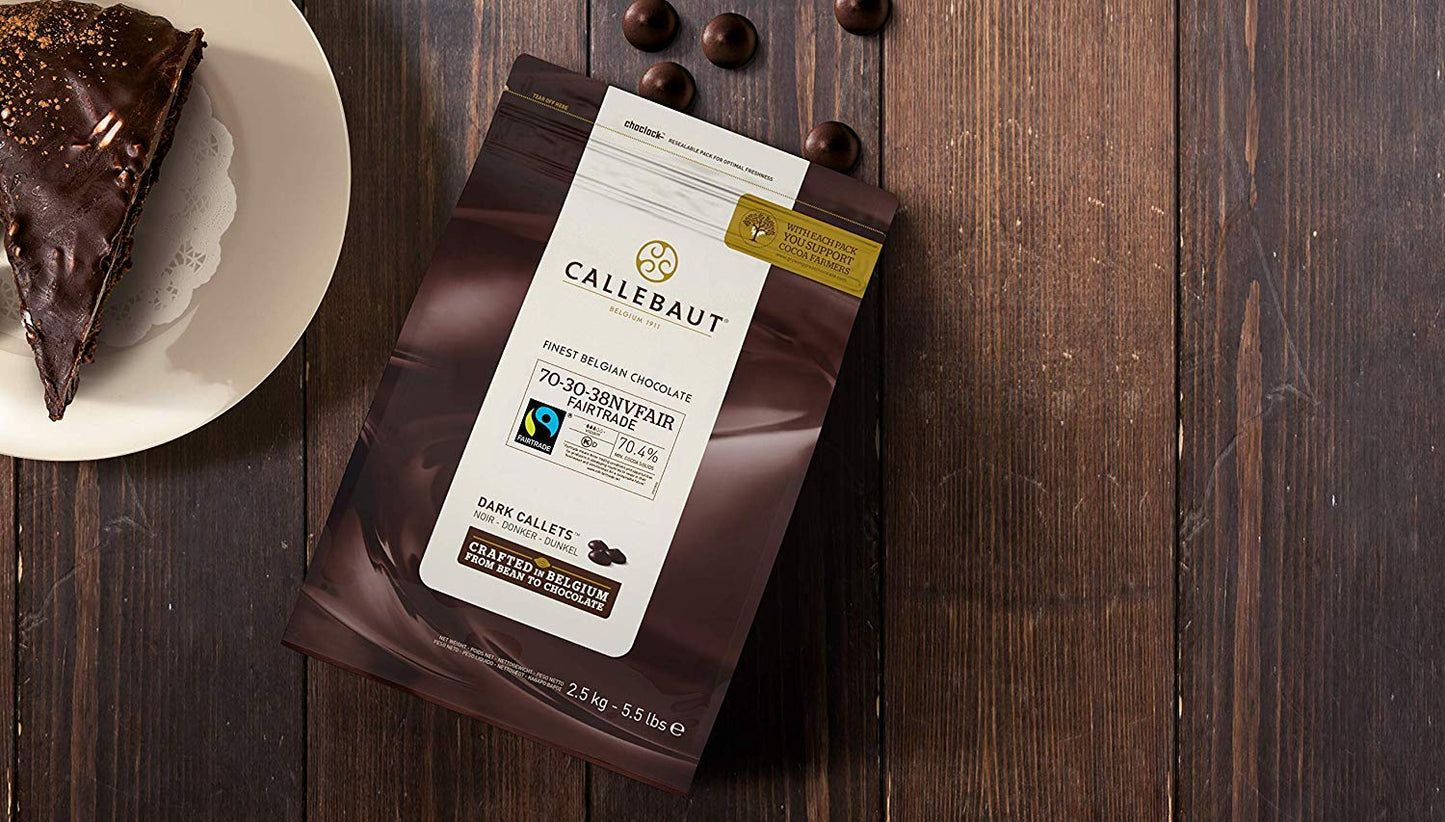 Callebaut Dark 70% Chocolate 70-30-38 Callets 2.5 kg